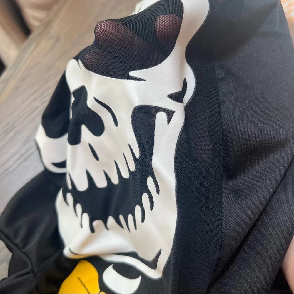 🌊Skeleton Costume Jumpsuit with Bow Tie Halloween Cosplay Outfit